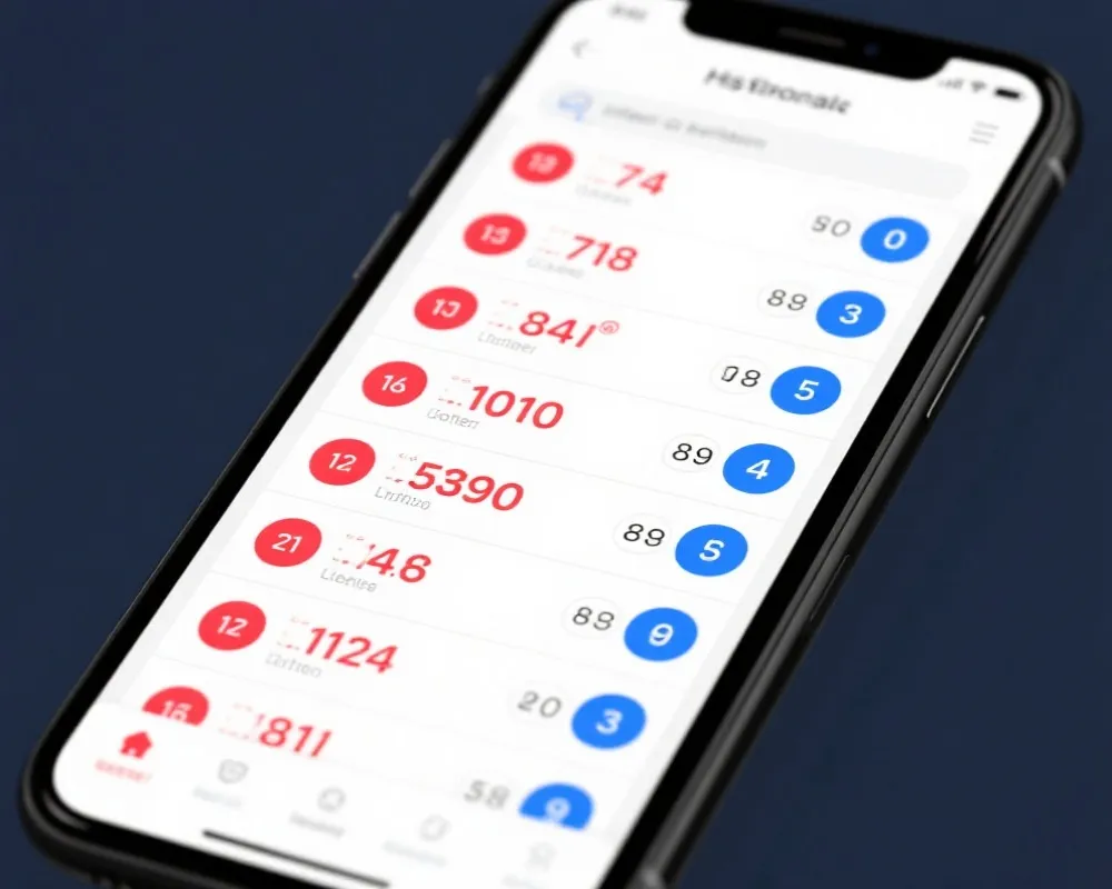 历史开奖数据界面